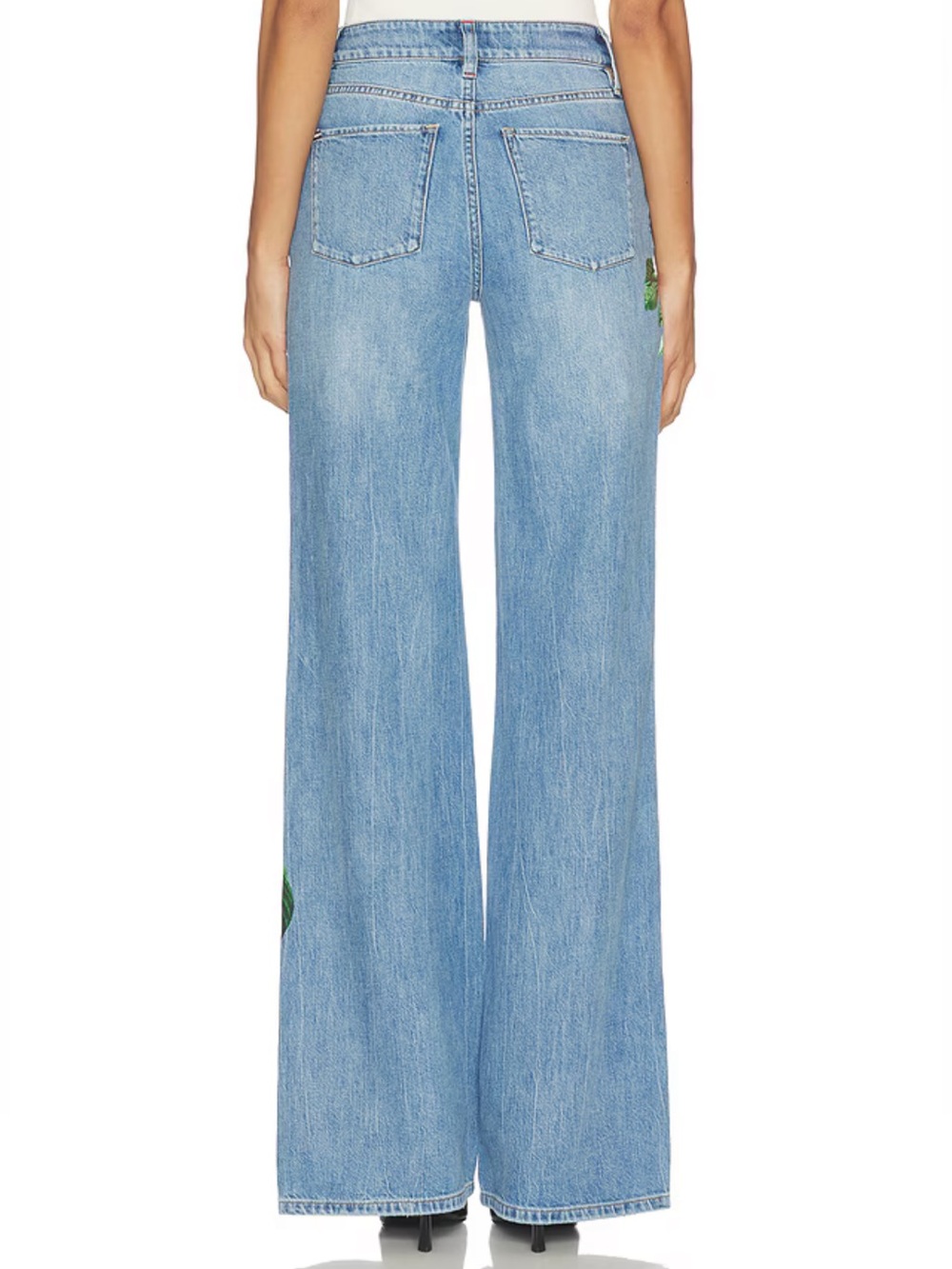 new Alice and Olivia CHIC PRINTED JEAN
in Denver Bright Blue/Emprs Bloom - Picture 4 of 10